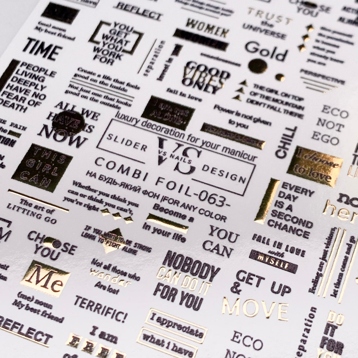 vs combi foil 063 nail film from the top UK nail brands Miss Dolla