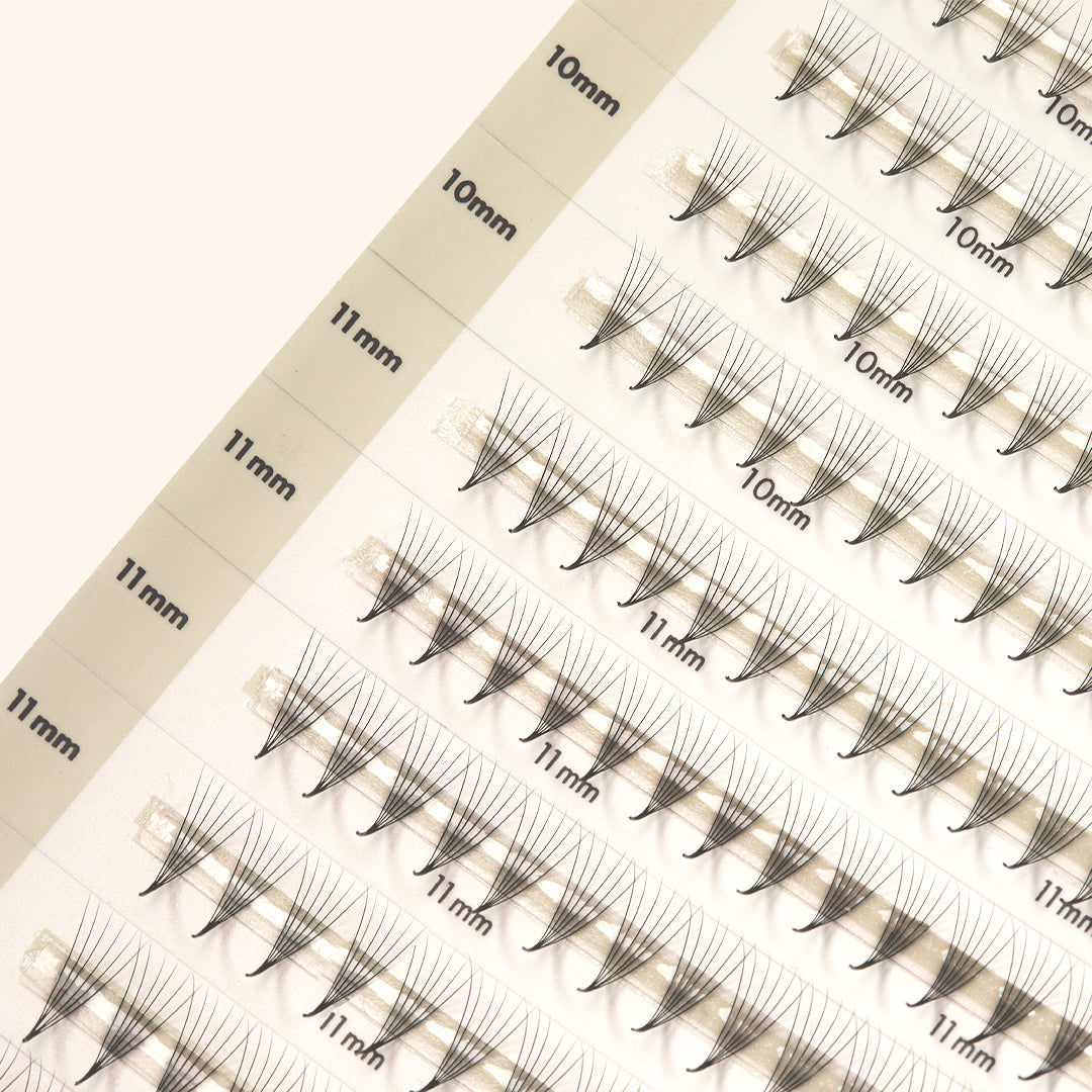 Best Narrow Premade Lash Fans Mayfair 6D 0.06 600 fans - Mixed Lengths, Best Eyelash Extensions Narrow Premade Lash Fans