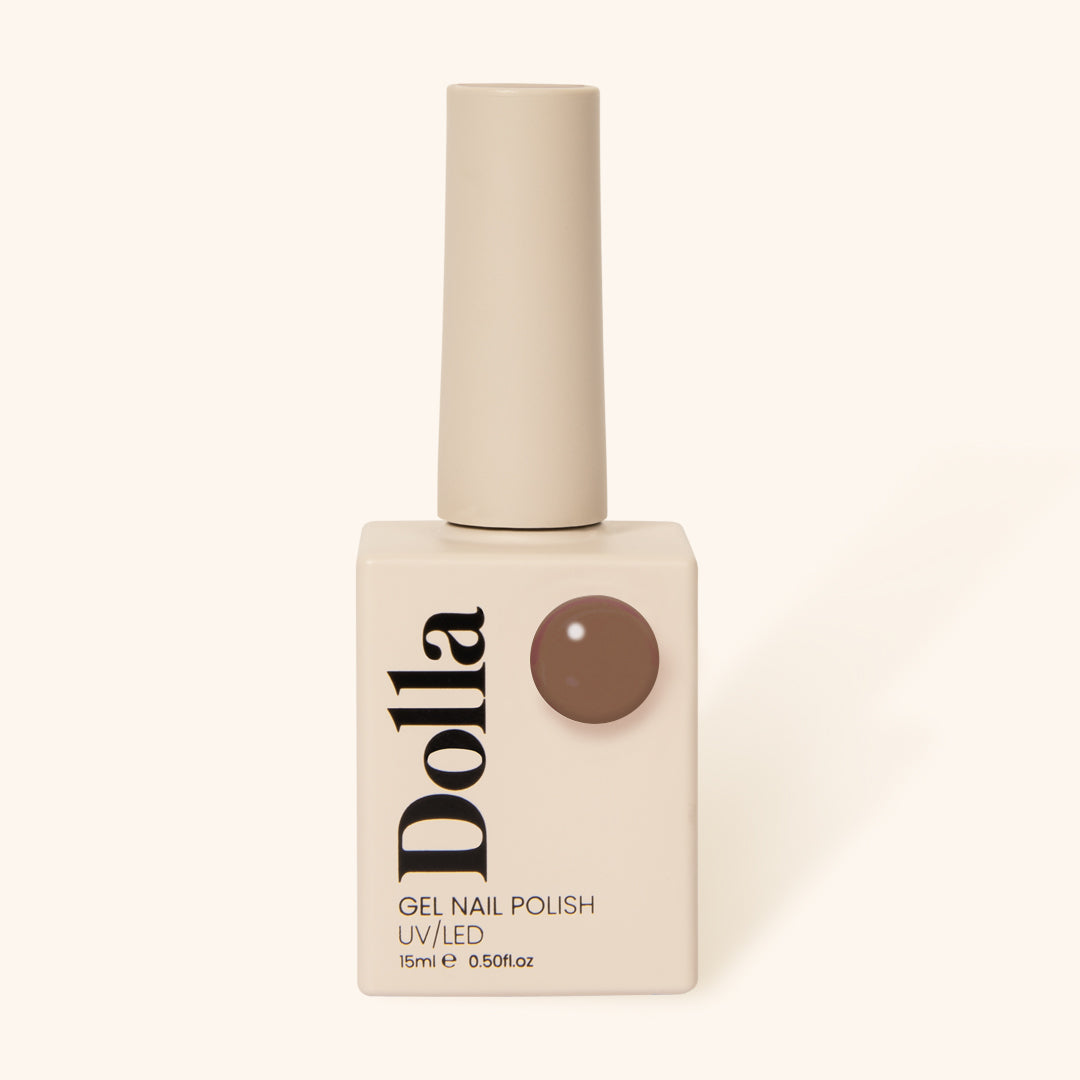 "Cappuccino" gel nail polish bottle