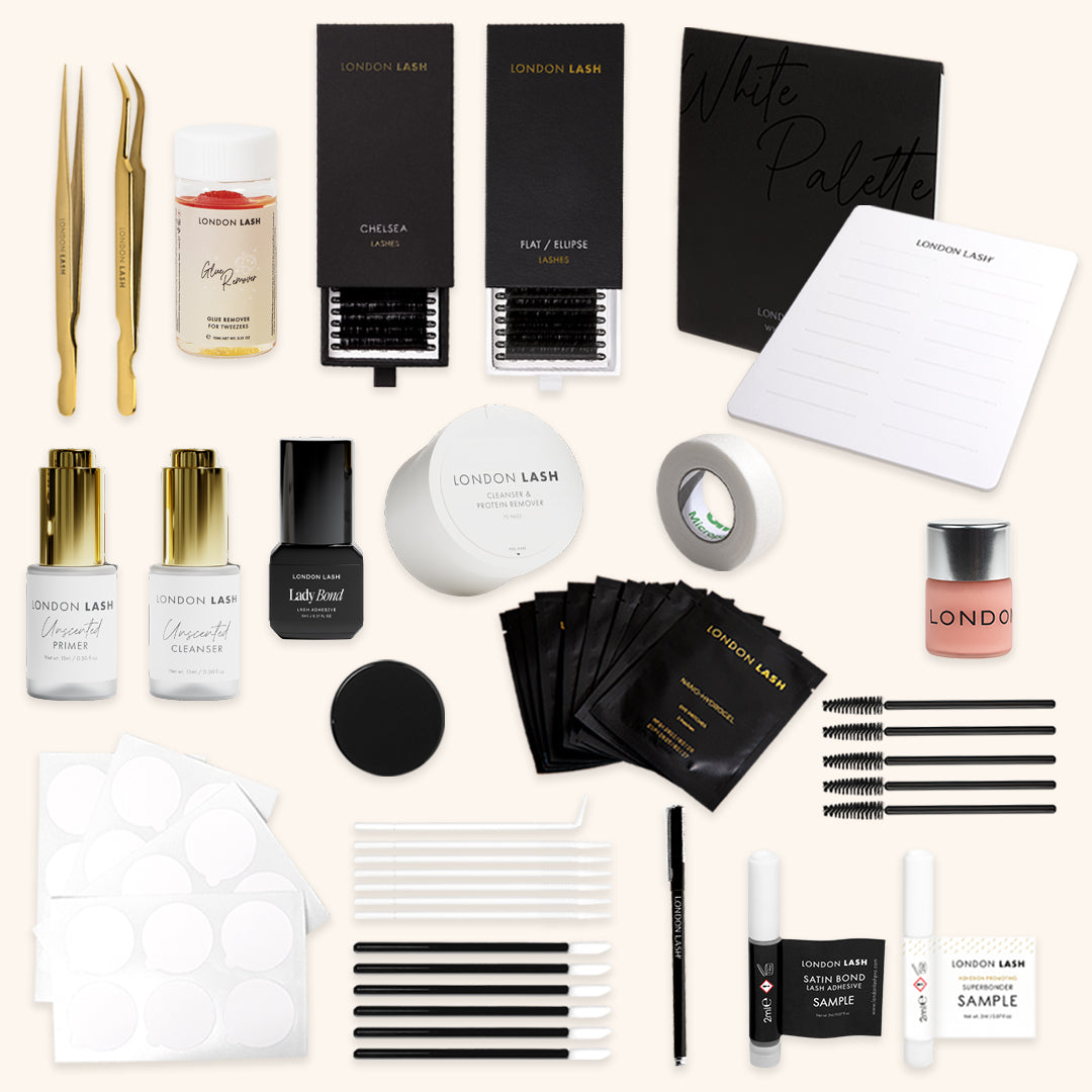 Medium eyelash extensions kit for classic lashes