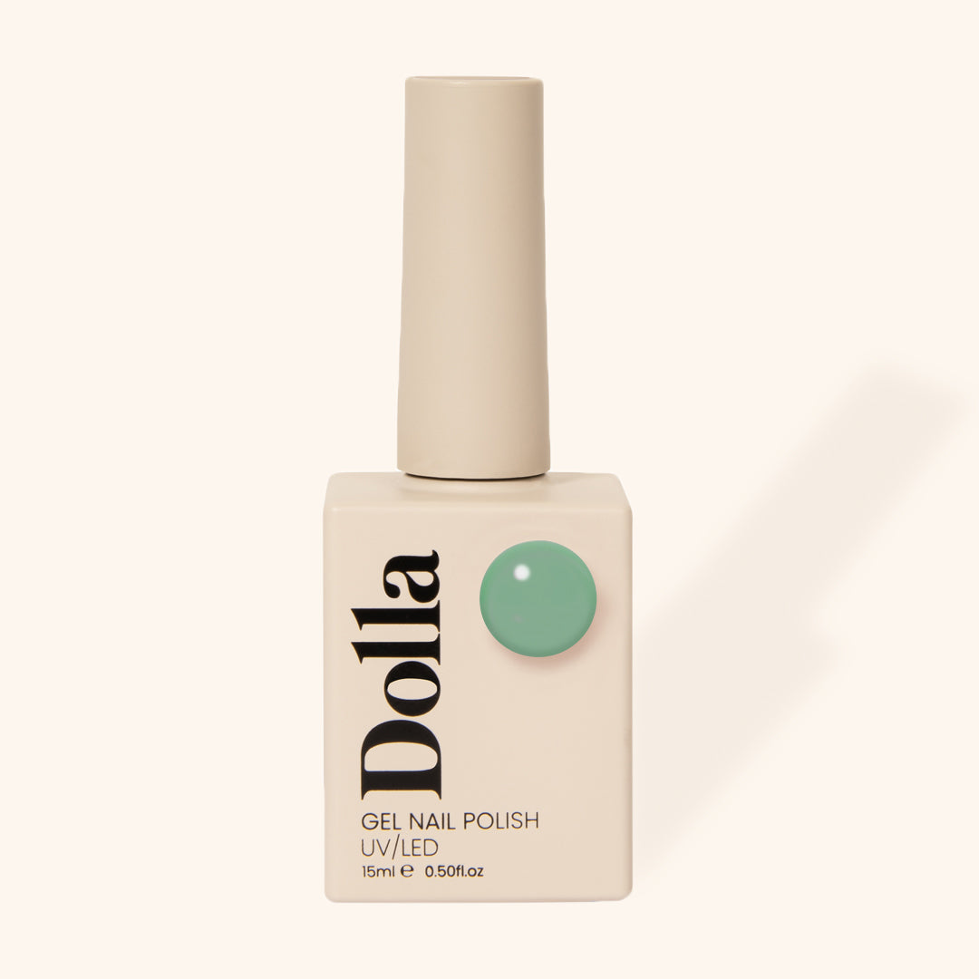 "Royal Mint / Nail Me" gel nail polish bottle