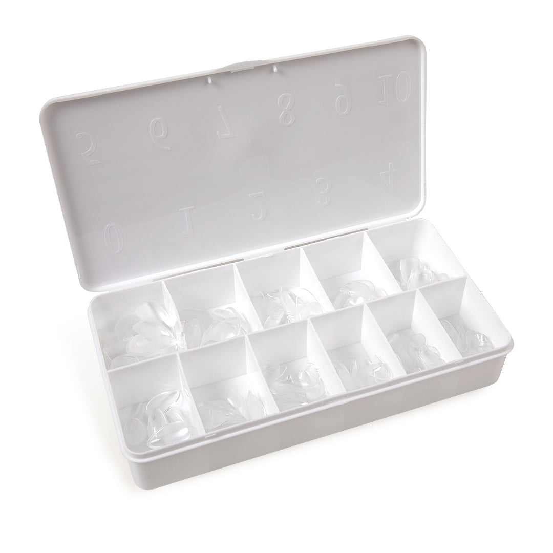 Full Cover Soft Gel Tips Medium Almond - 550pcs