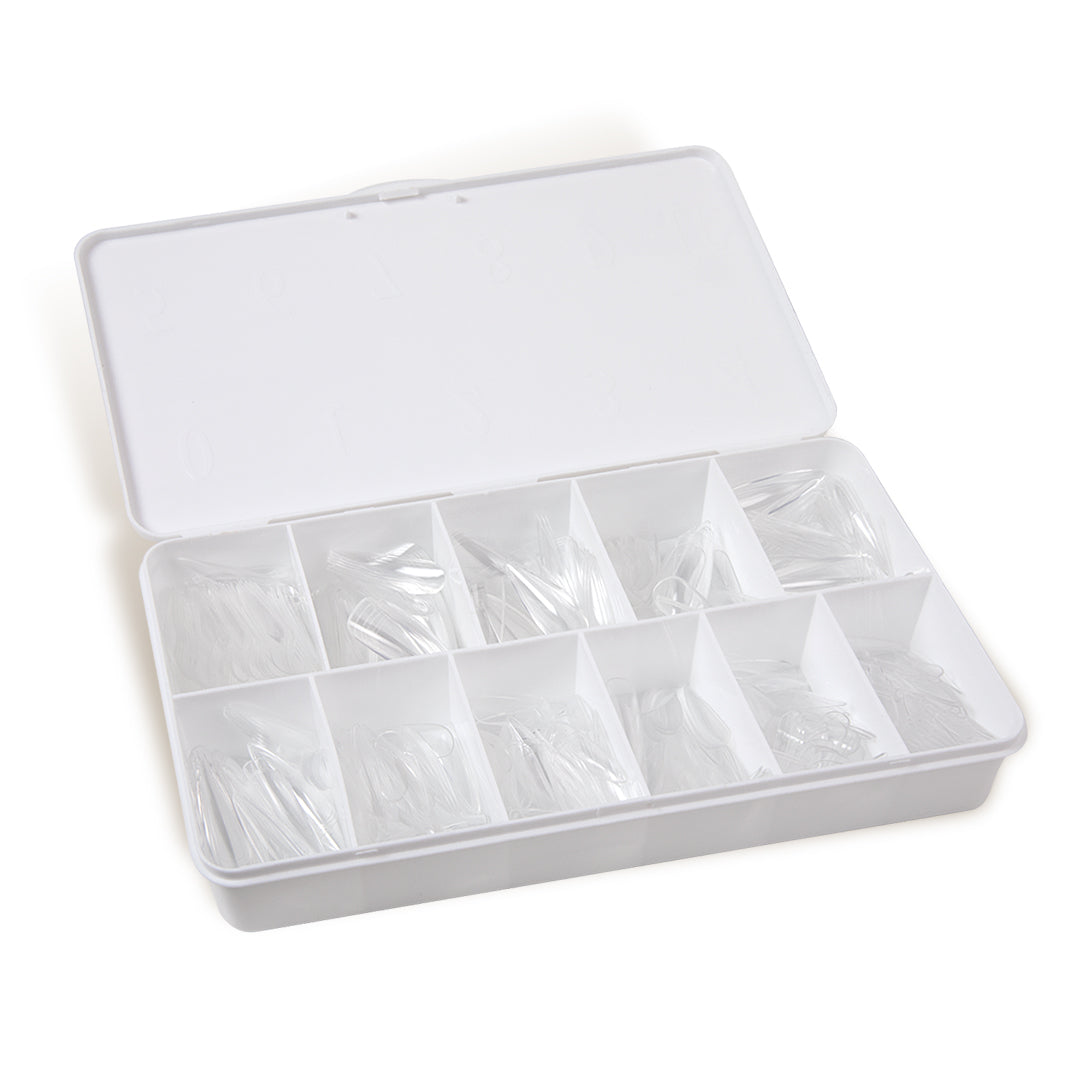 Full Cover Soft Gel Tips Medium Stiletto - 550pcs