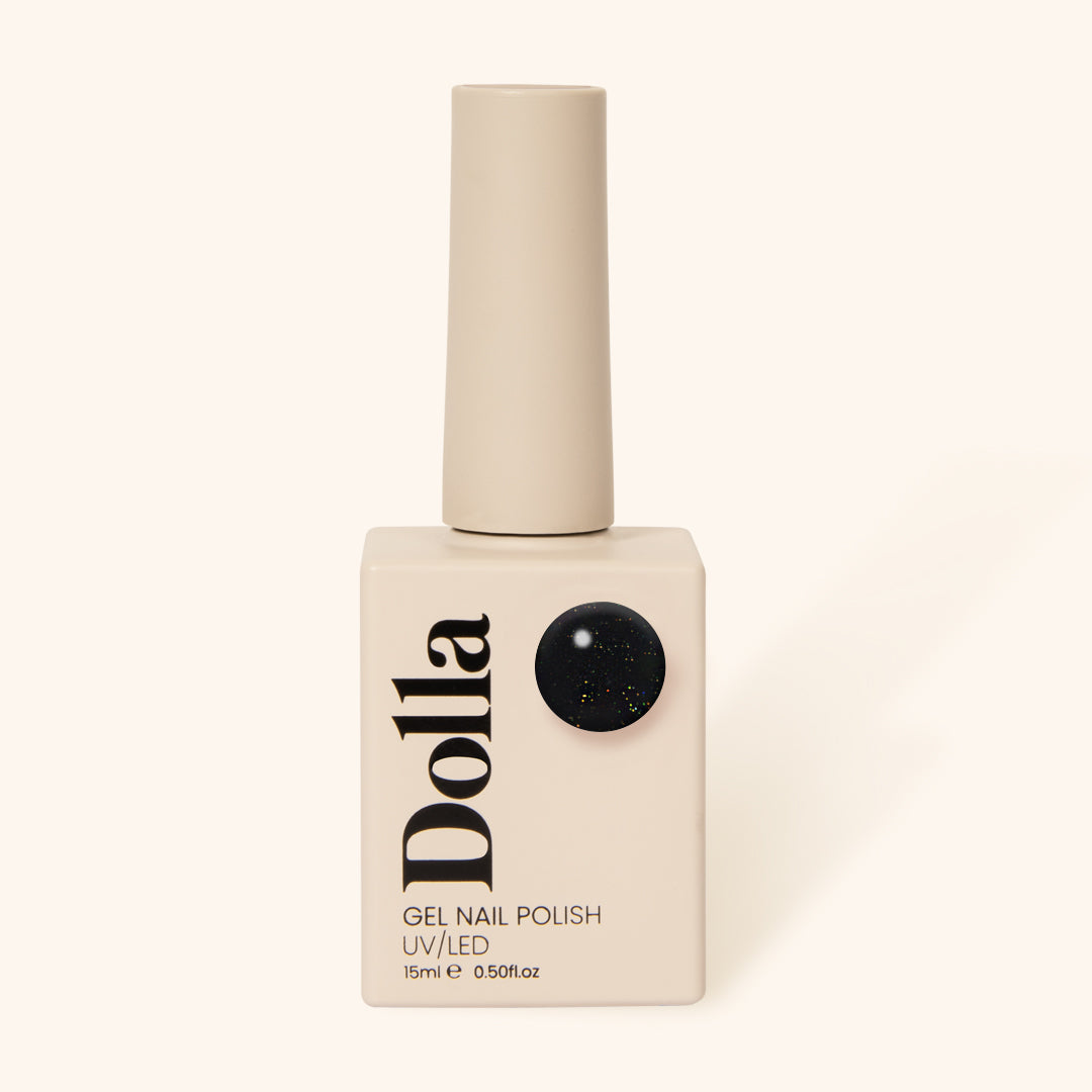"Starry Eyed" gel nail polish bottle