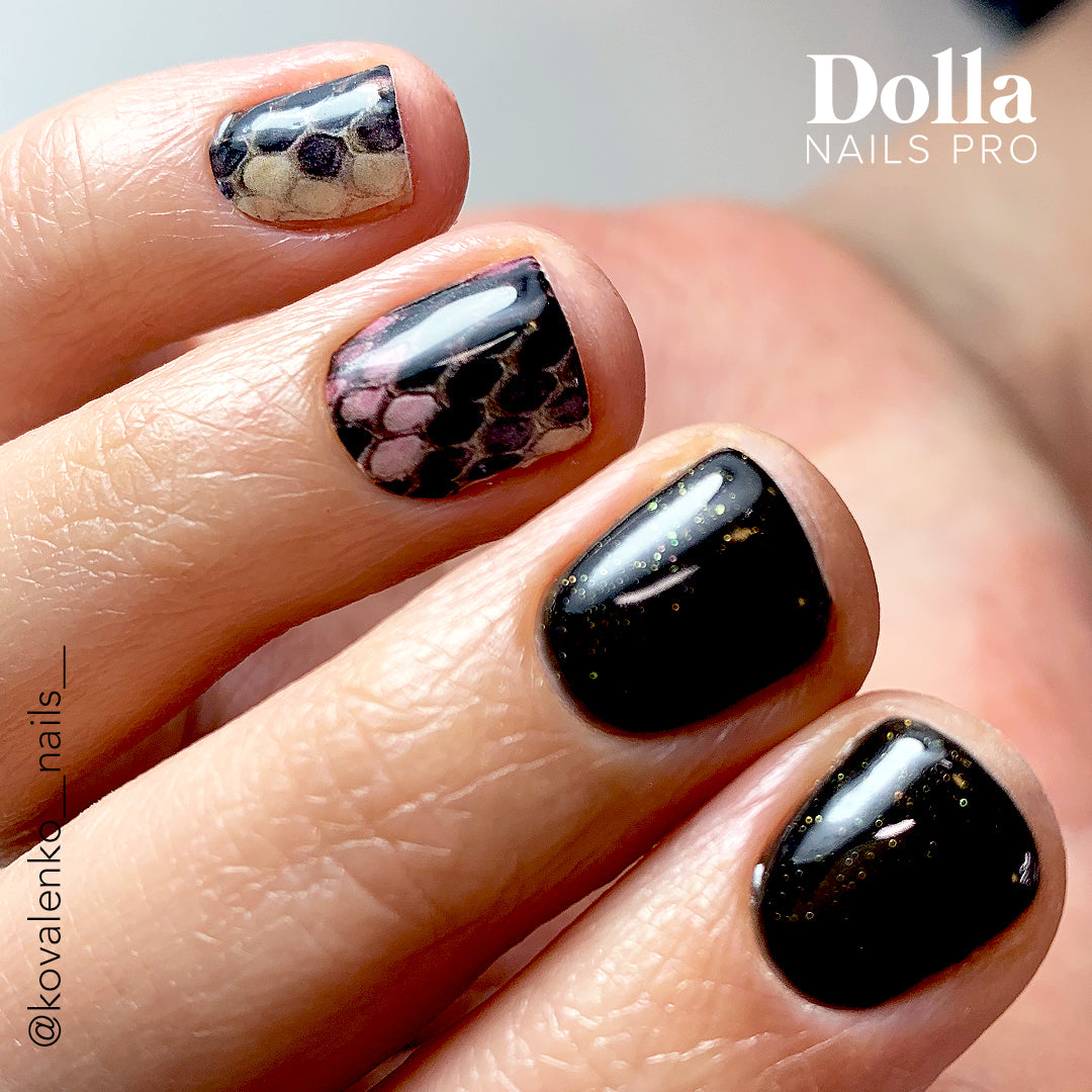 "Starry Eyed" gel nail polish bottle