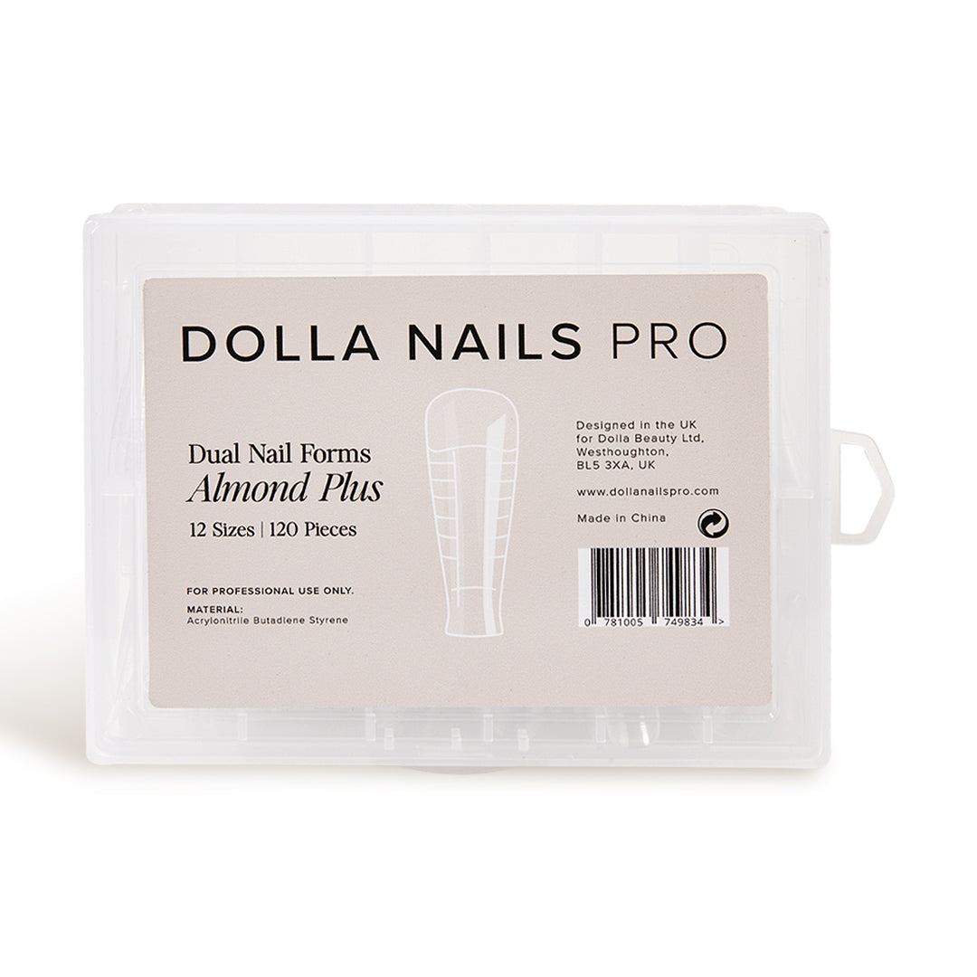 Dual Nail Forms, Almond Plus - 120pcs