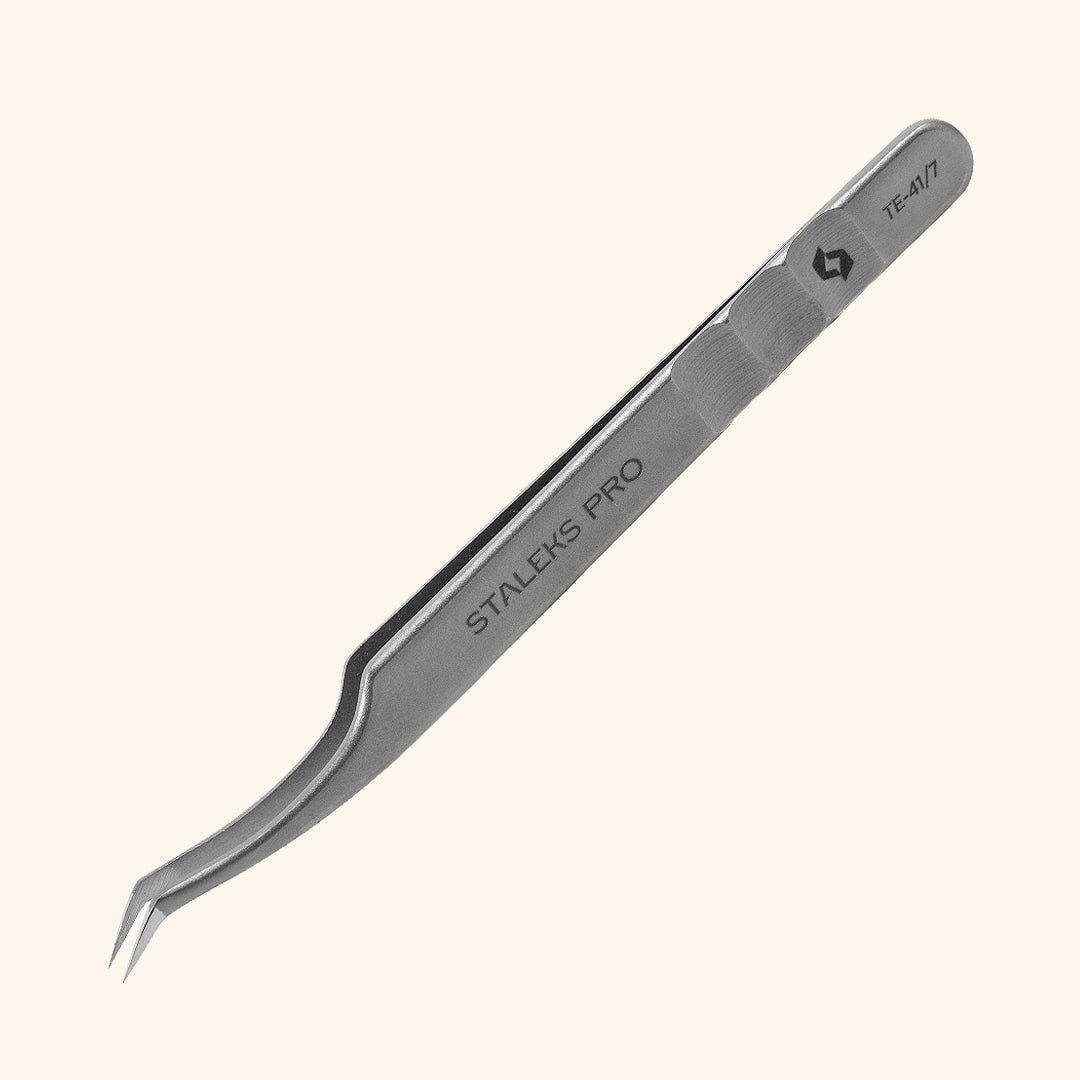 Professional L-Shape Slim Volume Eyelash Extensions Tweezers