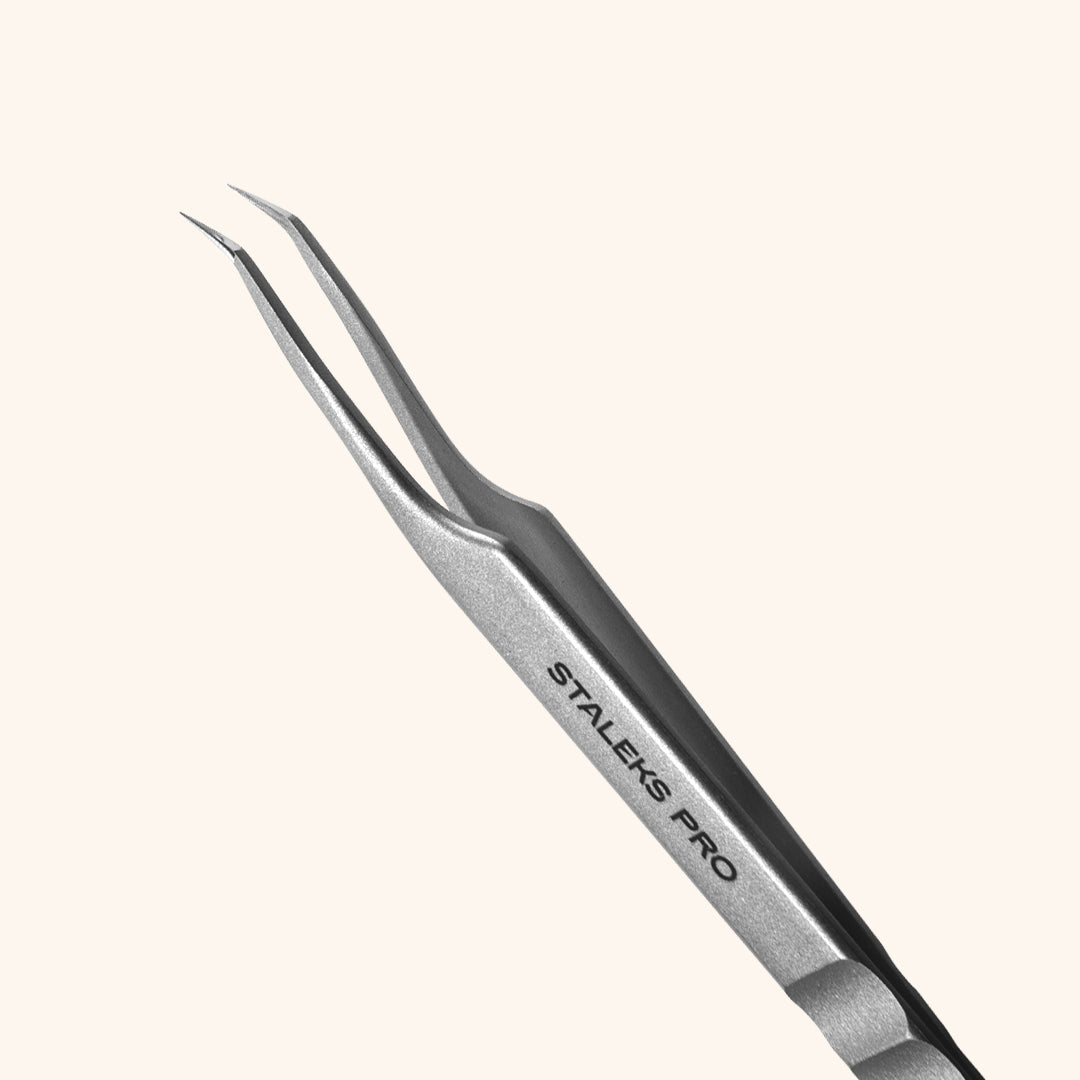 High-quality Petite L-Shape Tweezers for Classic & Volume lash techniques