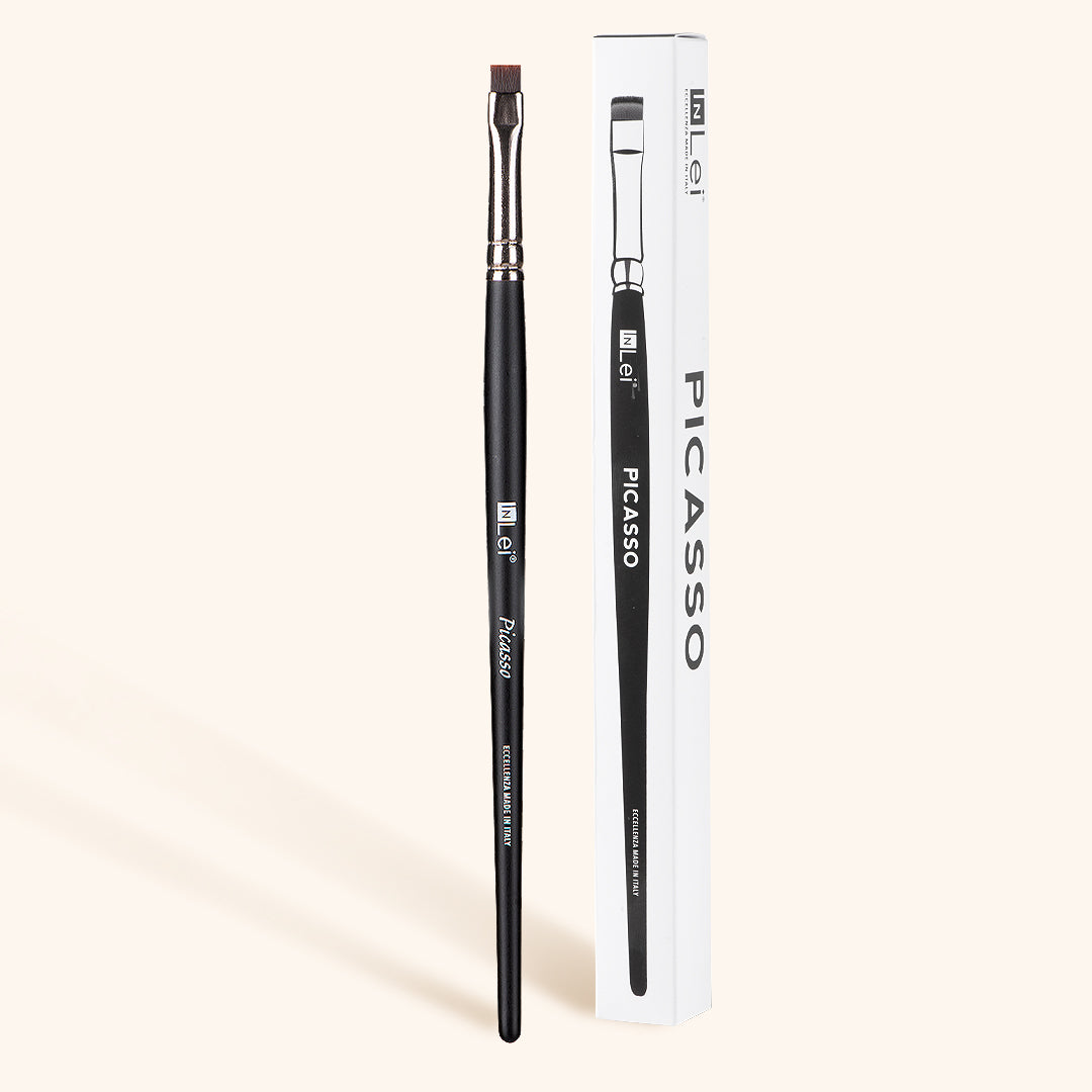 InLei Multifunctional Straight Cut Lash &amp; Eyebrow Brush for precise application of lash lift and brow lamination.