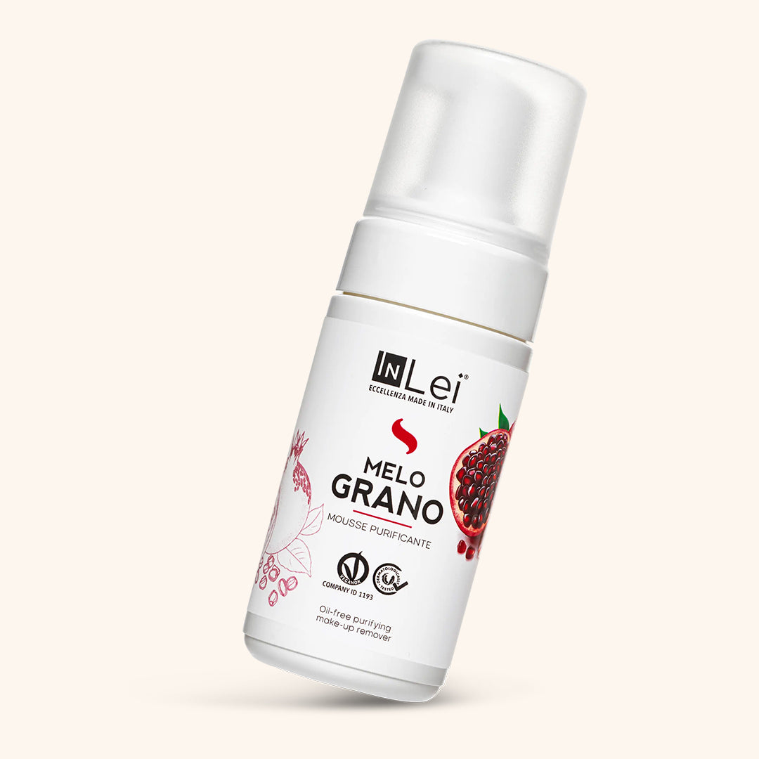 InLei Pomegranate Mousse for Lashes and Brows - 100ml, a gentle pre-treatment cleanser for lashes and brows.