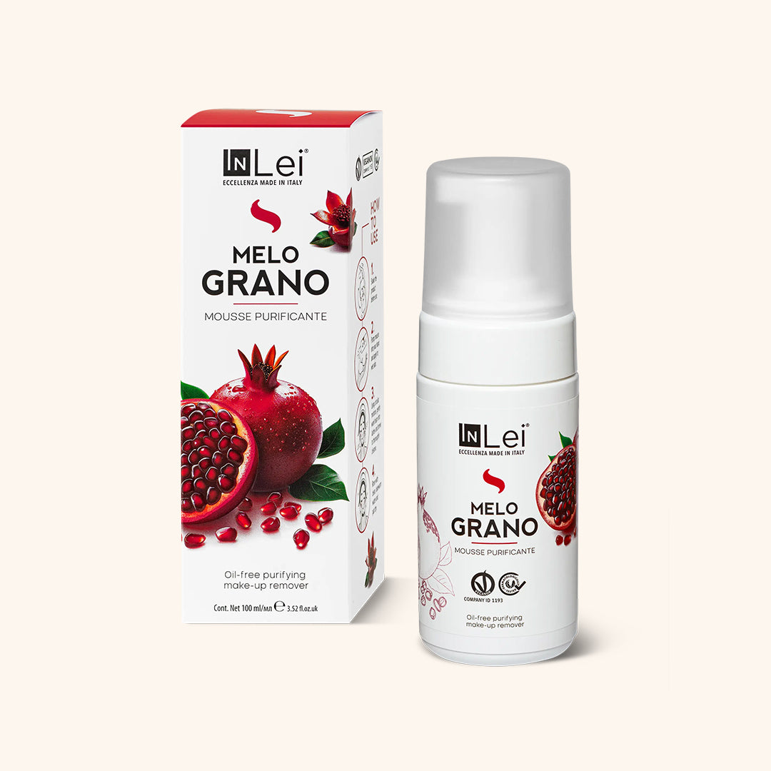 InLei Pomegranate Mousse for Lashes and Brows - 100ml, oil-free pre-treatment cleanser for lashes and brows.
