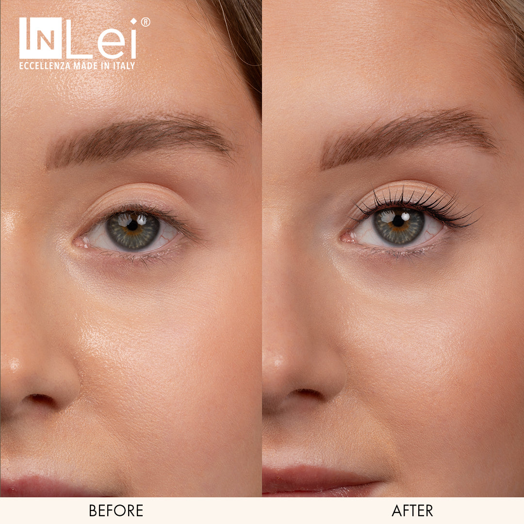InLei Lash Filler 3 bottle and box featuring nourishing action for lash treatment.