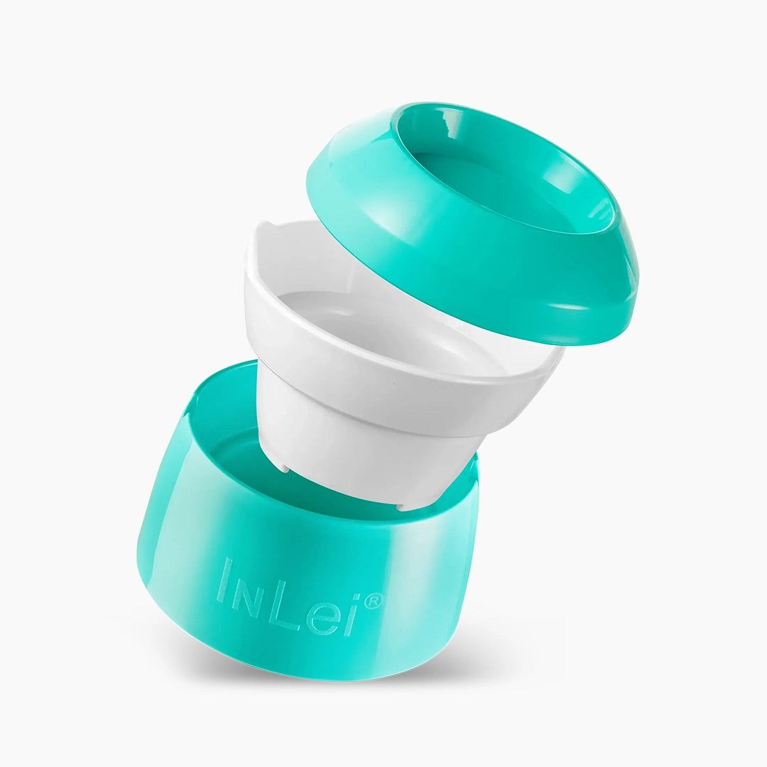 InLei® Barolo Nest in teal and white, designed for lash lift sanitising bowl and tool organisation.