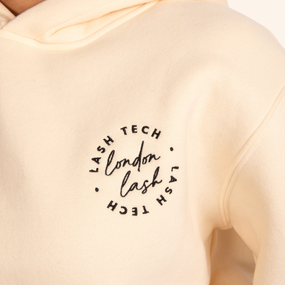 Beautiful London Lash Hoodie for Lash Technicians, Best Lash Tech Uniform