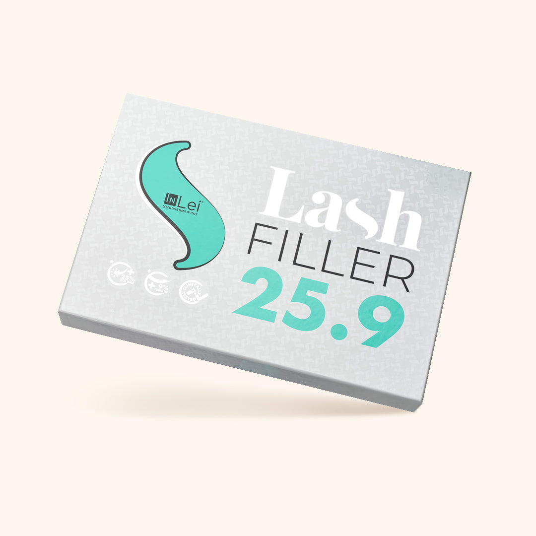 InLei Lash Filler 25.9 - professional lash lift kit with all included products displayed in a professional setting.