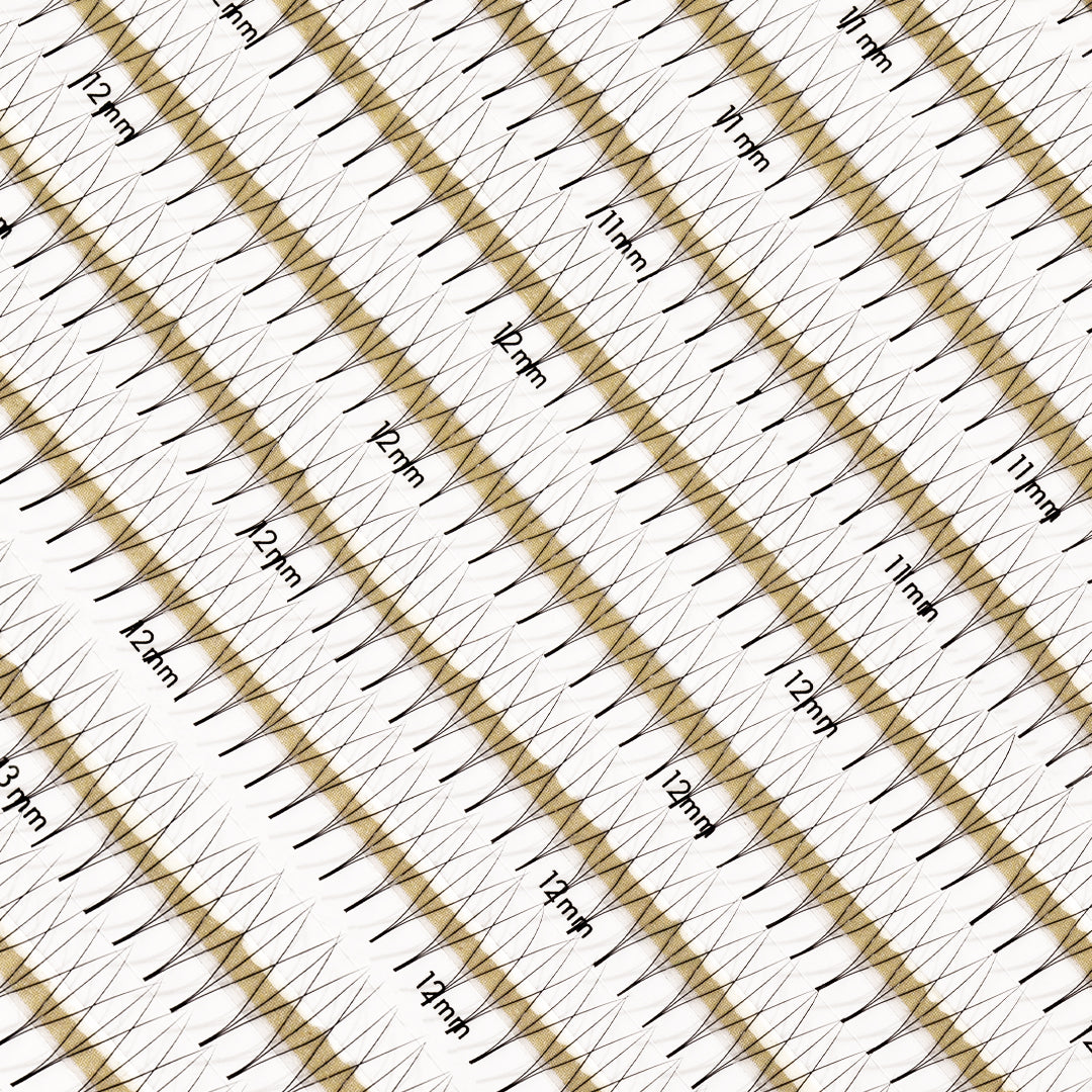 Best Premade Lash Fans Mayfair 3D 0.07 600 fans - Mixed Lengths, Best Premade Eyelash Extensions 