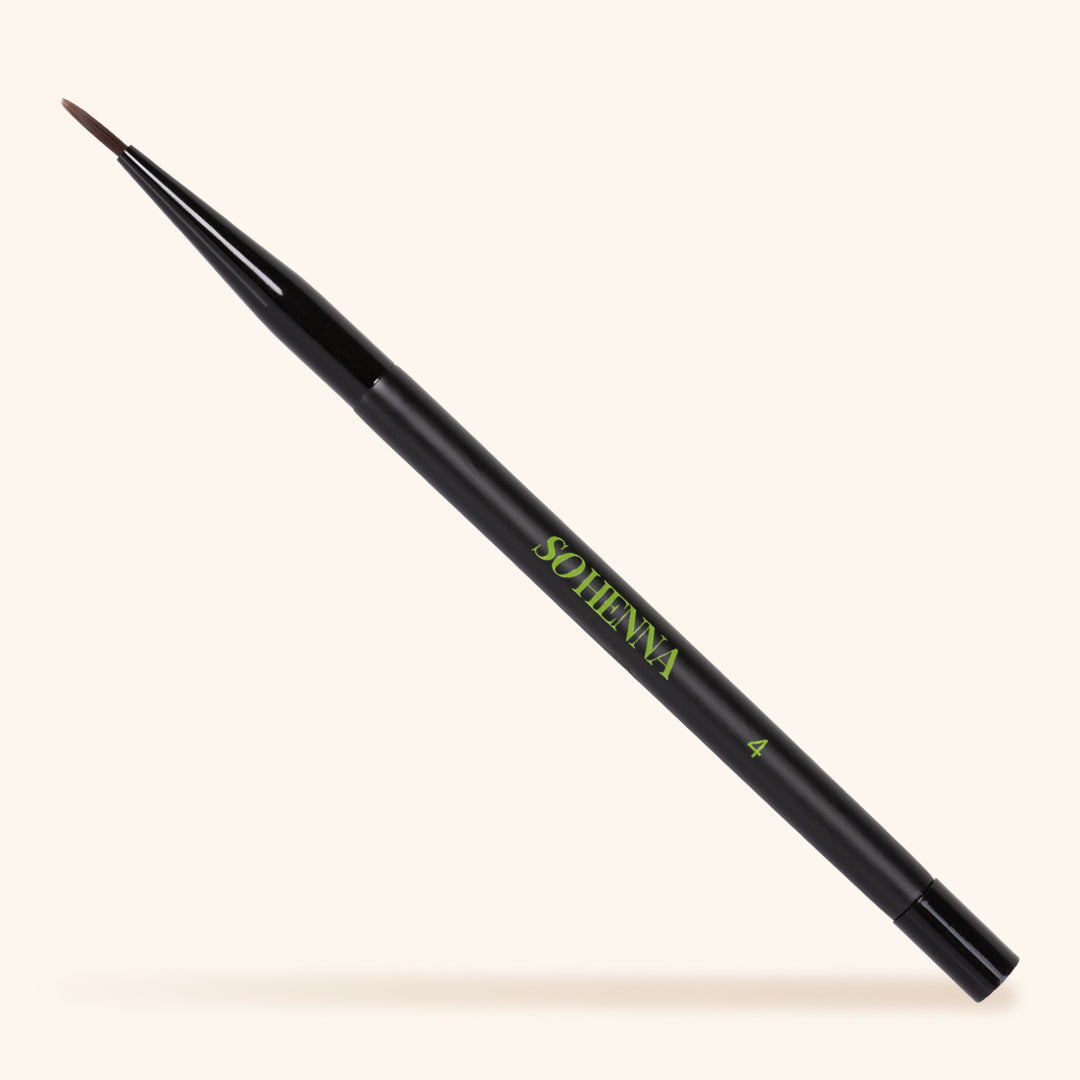 So Henna Liner Brow Brush, featuring an angled, ultra-fine tip for precise brow application