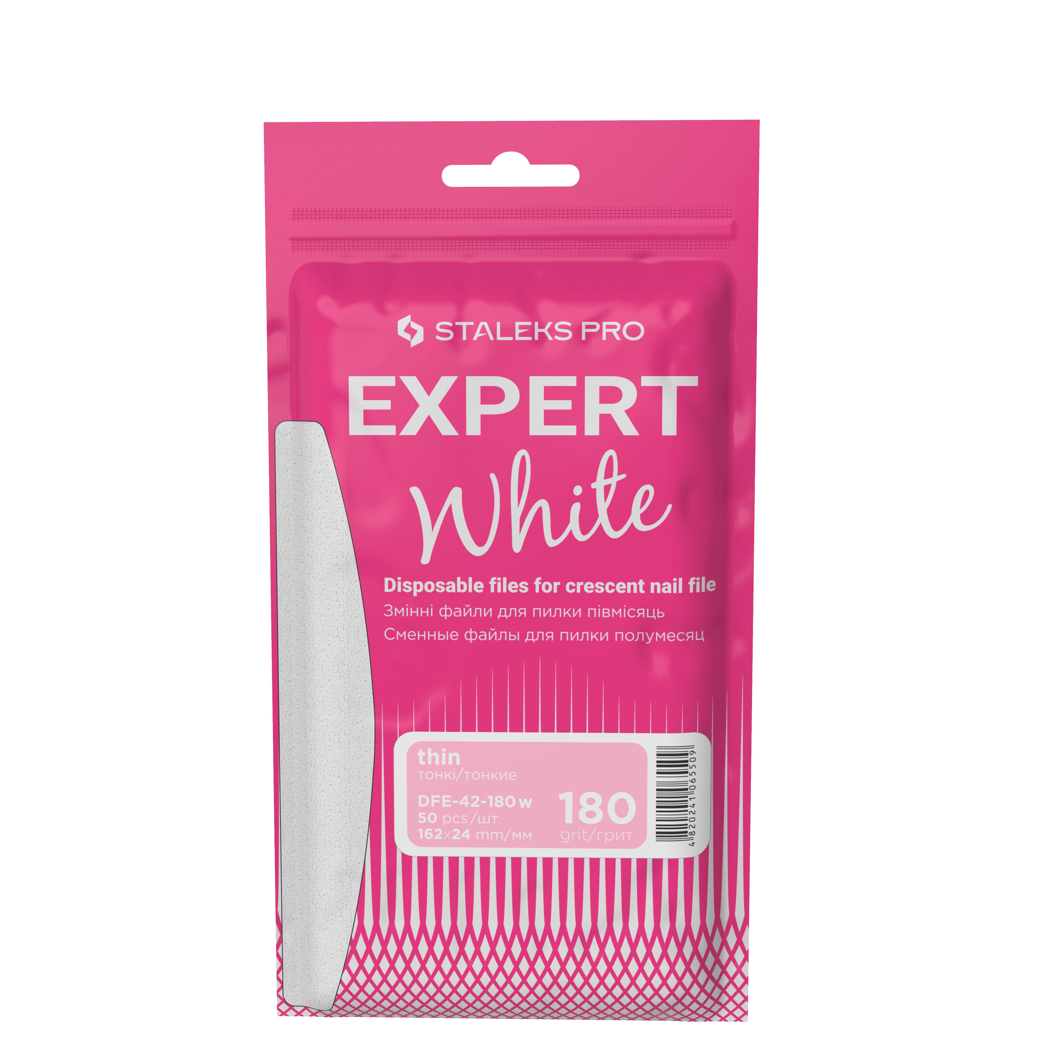 Staleks Pro Thin Disposable Files For Crescent Nail File - Expert 42