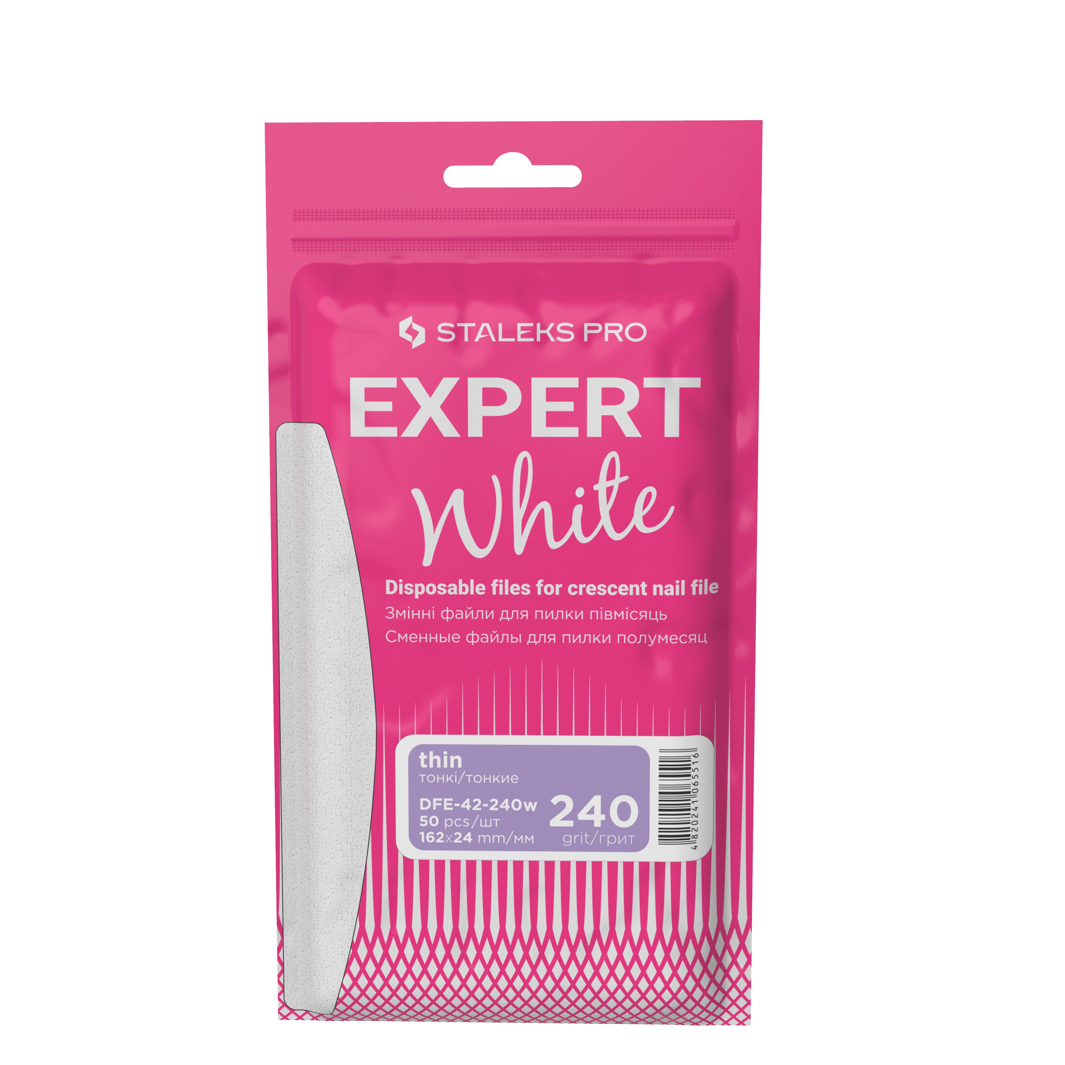 Staleks Pro Thin Disposable Files For Crescent Nail File - Expert 42