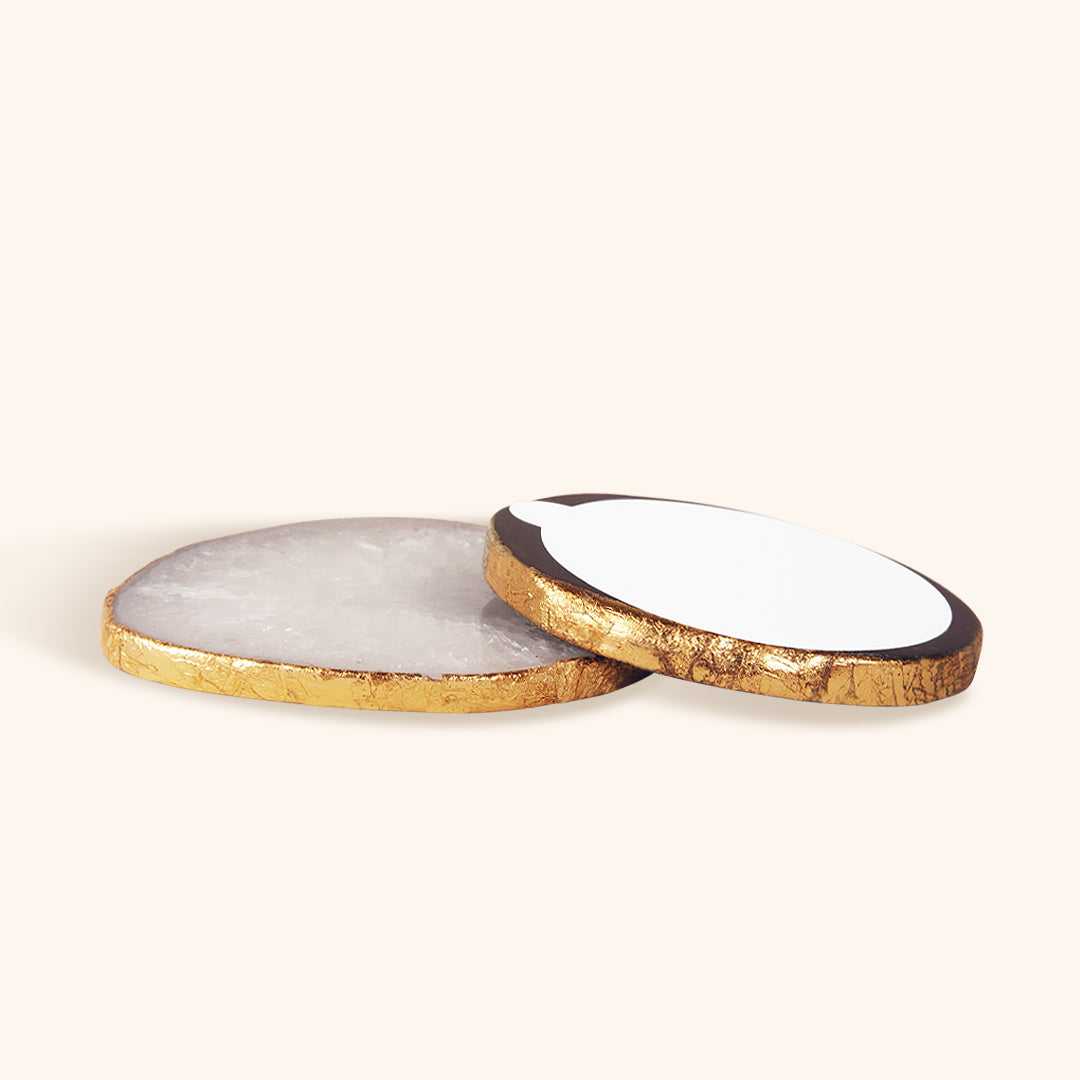 Agate Glue Stones embellished with a beautiful gold plated edge for an extra touch of luxury