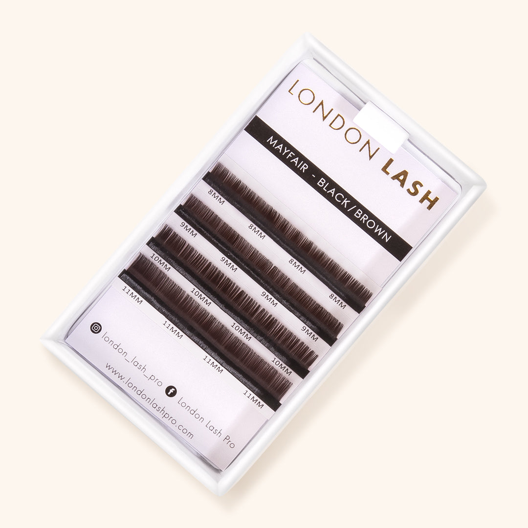 Delicate Black Brown Faux Mink Lashes - Try the sample today