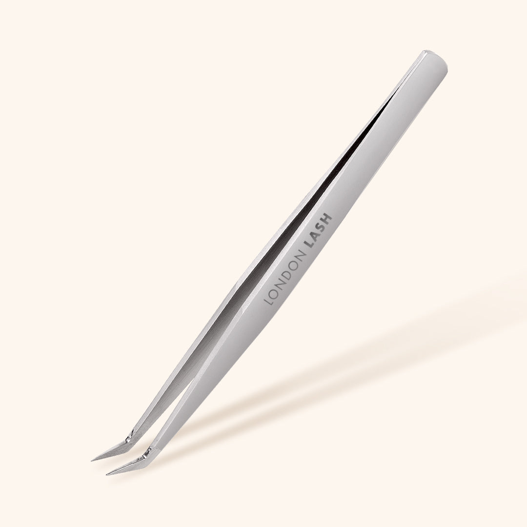 Fine Tip Volume Eyelash Extensions Tweezers - Silver