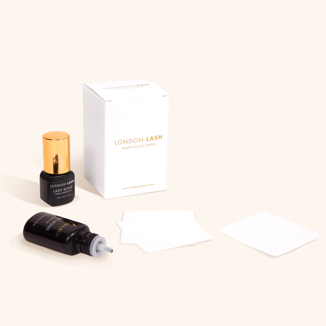 Biodegradable Glue Nozzle Wipes (200pcs) - image of lash accessories 