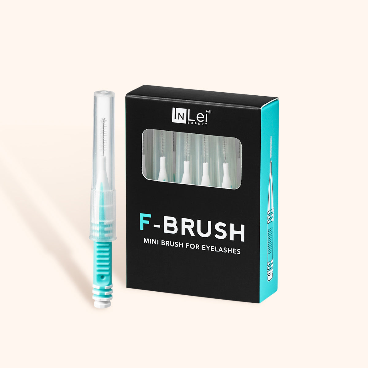 InLei F-Brushes - Precision Applicator box with mini brushes for eyelashes.