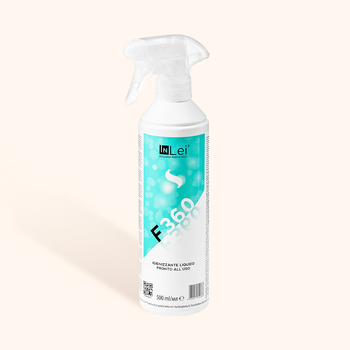 InLei F360 Sanitiser Spray bottle for brow and eyelash extensions, providing essential protection and hygiene.