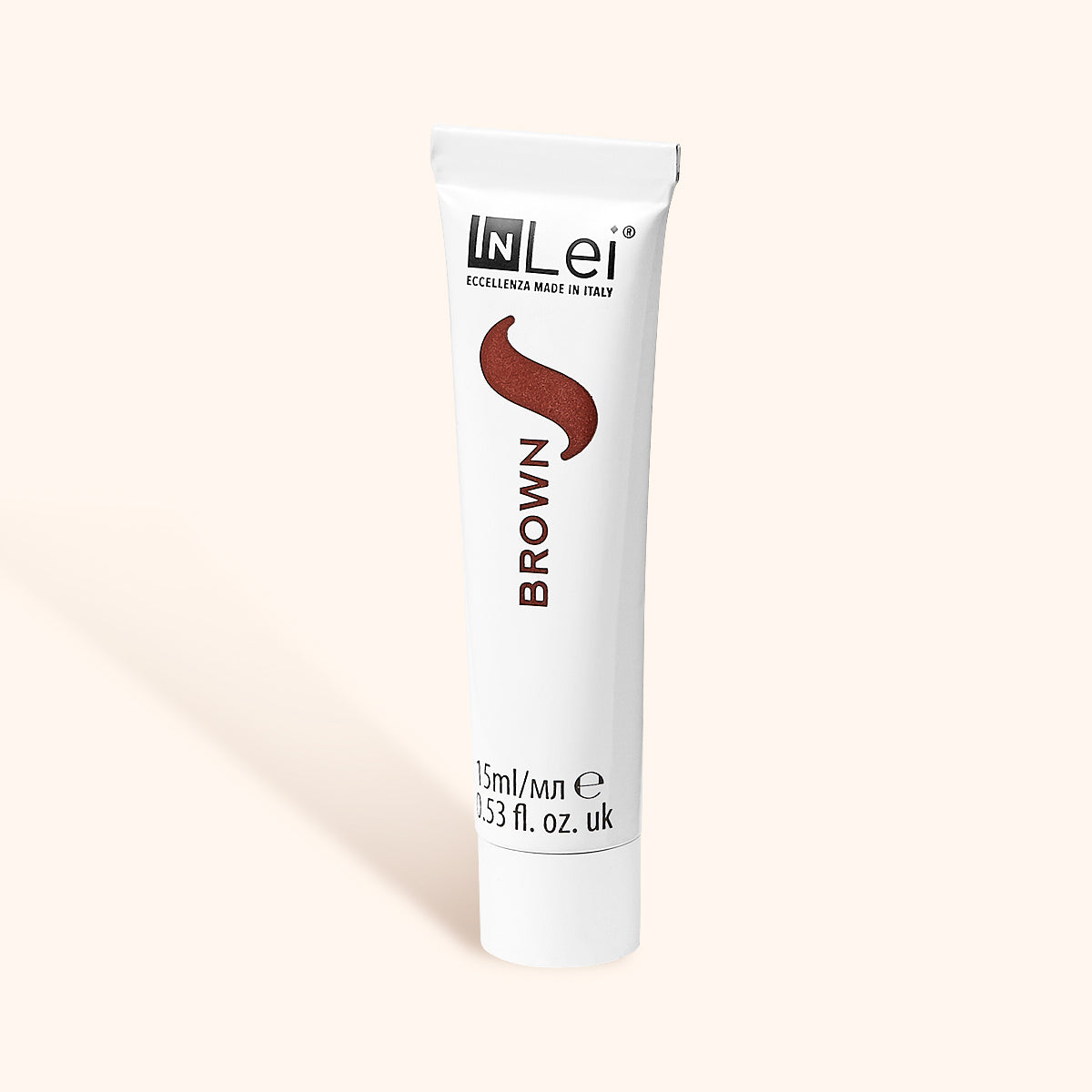 InLei Lash and Brow Tint - Dye tube in brown, 15ml, designed for vibrant hair coloring.