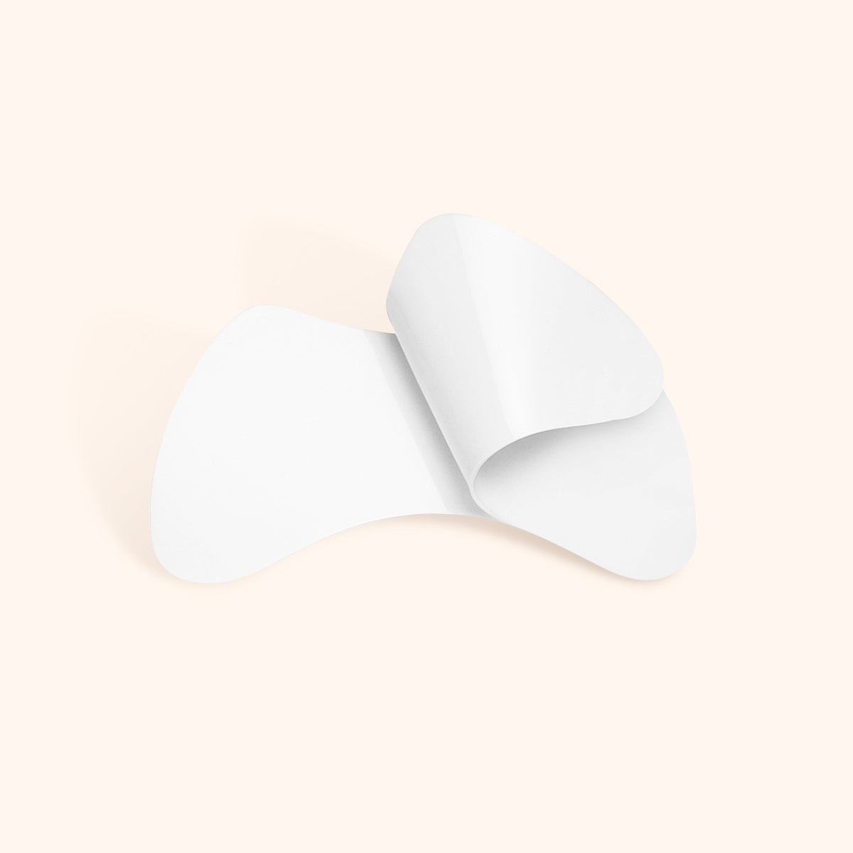 InLei Silicone & Reusable Eye Pads White & Black on a light background for lash treatments isolation.