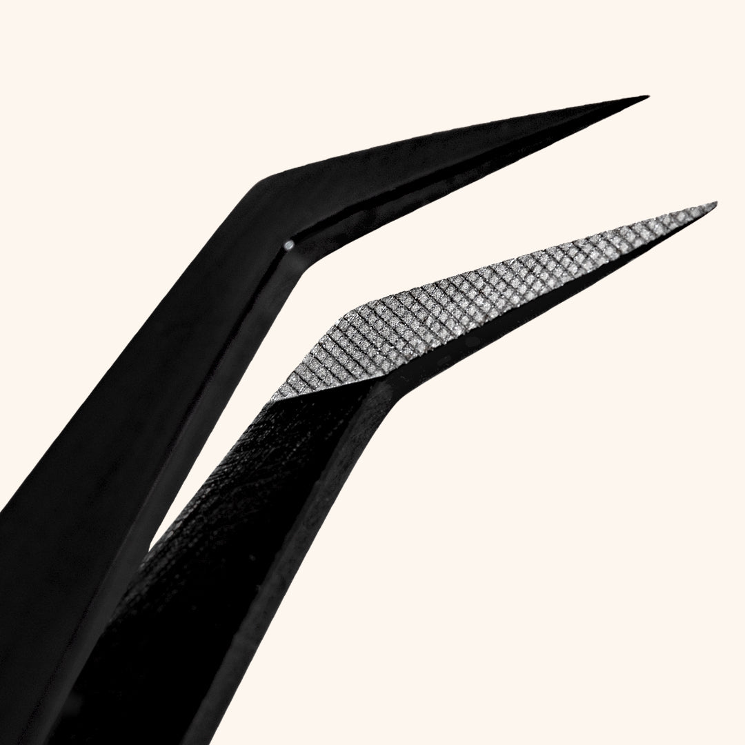 High-precision Fiber Tip Tweezers for seamless eyelash extensions