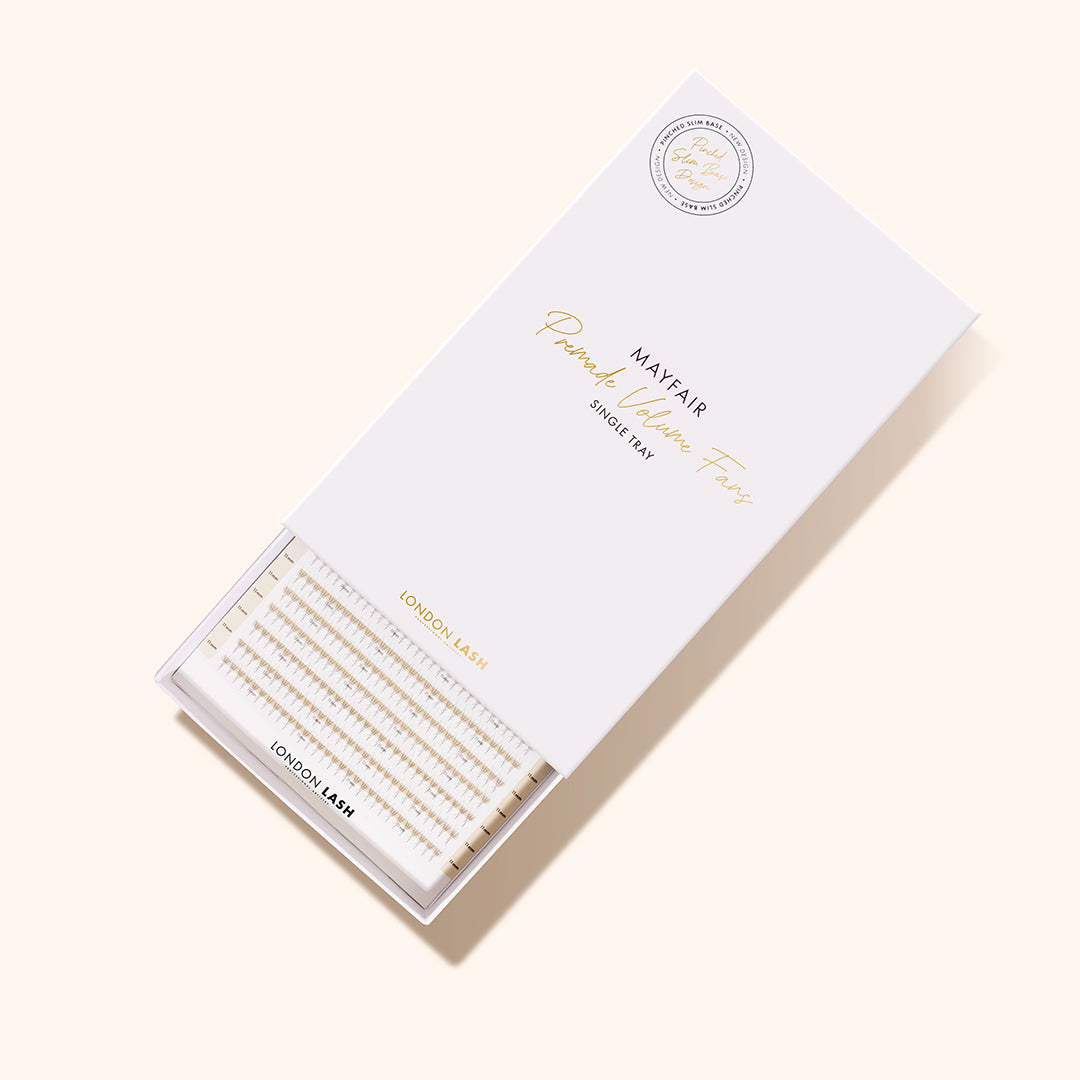 Best Premade Lash Fans Mayfair 3D 0.07 600 fans - Mixed Lengths, Best Premade Eyelash Extensions 