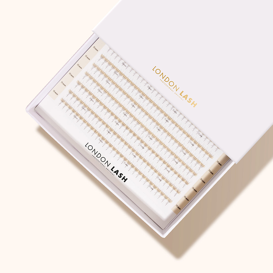 Best Premade Lash Fans Mayfair 3D 0.07 600 fans - Mixed Lengths, Best Premade Eyelash Extensions 