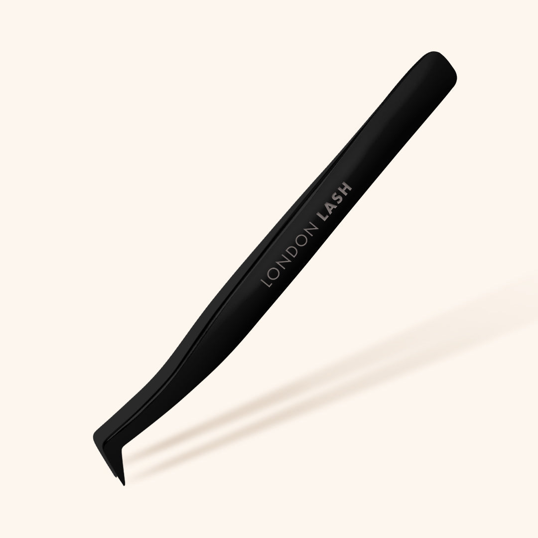 Regular Tip Volume Eyelash Extensions Tweezers - Black 
