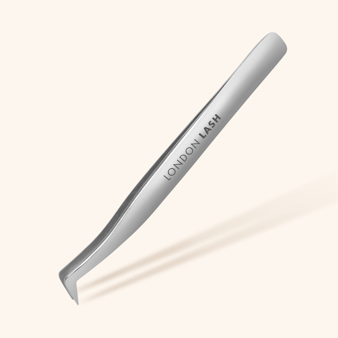 Regular Tip Volume Eyelash Extensions Tweezers - Silver 
